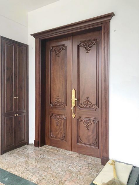 Cửa gỗ 2 cánh mẫu CG23