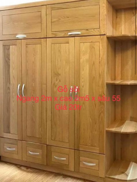 Tủ quần áo gỗ sồi TAS51