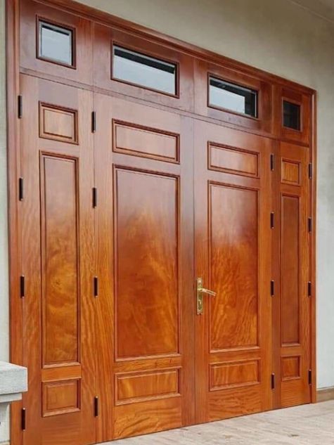 Cửa gỗ tự nhiên 4 cánh mẫu CG41