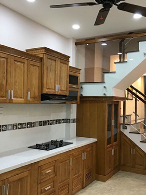 Kệ bếp gỗ tự nhiên mẫu BG20