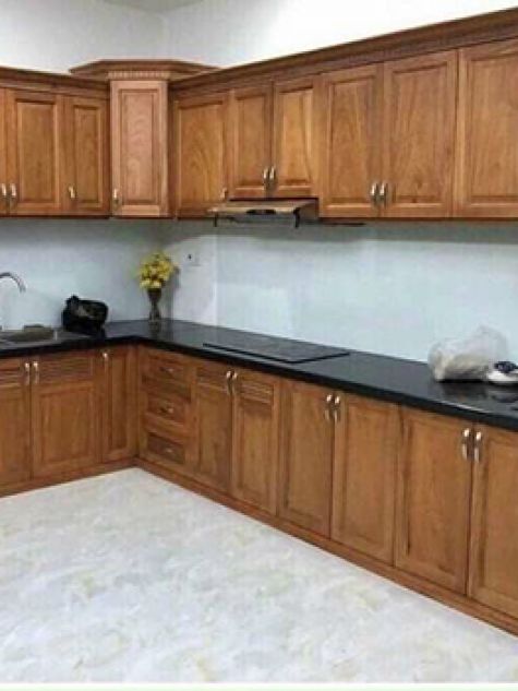 Kệ bếp gỗ tự nhiên mẫu BG26