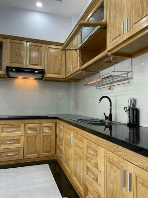 Kệ bếp gỗ tự nhiên mẫu BG30