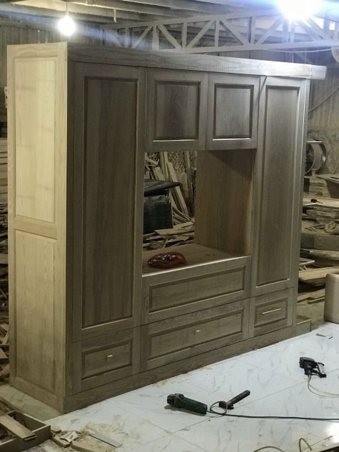 Tủ quần áo gỗ sồi TAS14