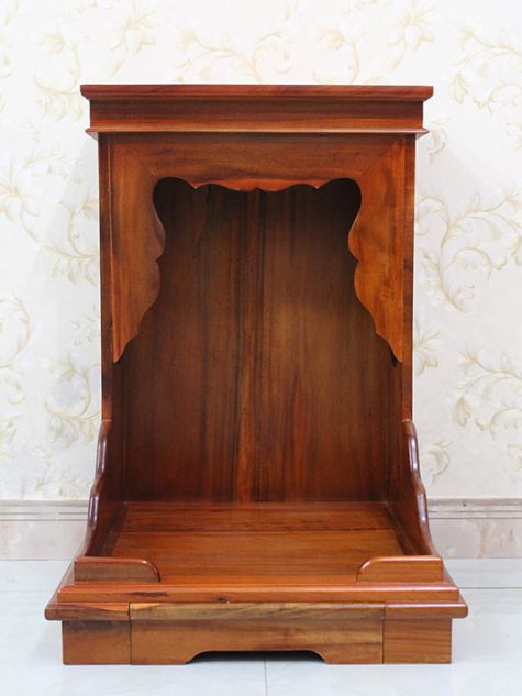 Bàn thờ ông địa gỗ tràm đơn giản OD24 - 48x48x68 (Ngang x Sâu x Cao)