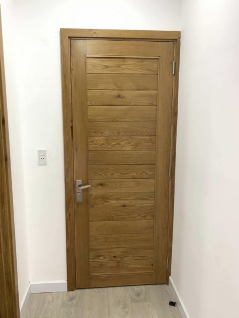 Cửa gỗ tự nhiên 1 cánh mẫu CG50