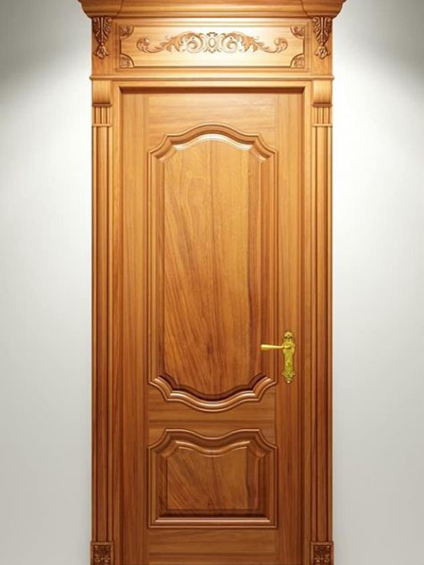 Cửa 1 cánh có khung bao đục hoa văn mẫu CG22