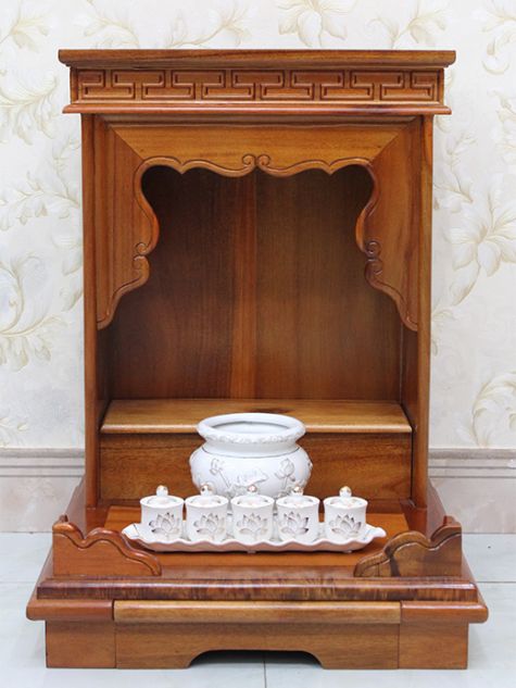BÀN THỜ ÔNG ĐỊA GỖ TRÀM ĐƠN GIẢN OD17 - 60x60x88 (Ngang x Sâu x Cao)