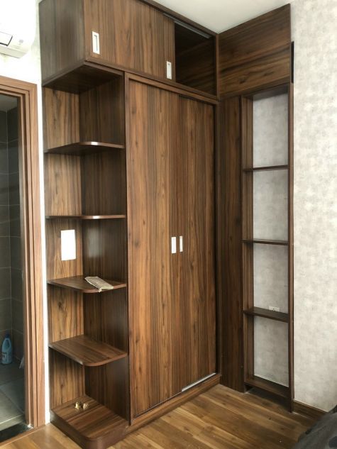 Tủ quần áo gỗ sồi sơn trắng TAS40