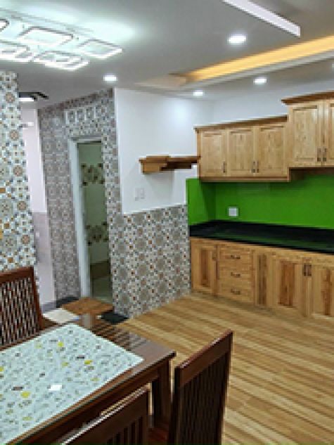 Kệ bếp gỗ tự nhiên mẫu BG021