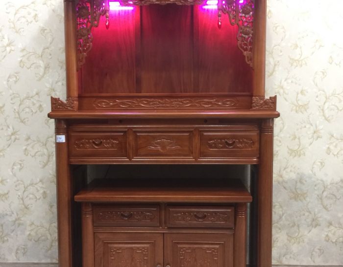 Bàn thờ gia tiên cập gỗ gõ đỏ GTGD13
